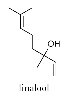 Linalool molecuulstructuur